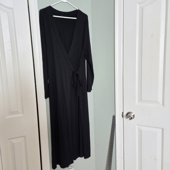 Black Wrap Dress - Picture 1 of 3